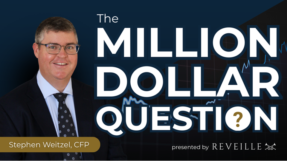 million dollar question thumbnail with stephen weitzel headshot and logo