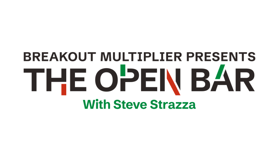 breakout multiplier presents the open bar with steve strazza logo